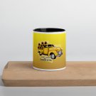 Home Grown Sunflowers Yellow Truck Delivery Mug with Color Inside
