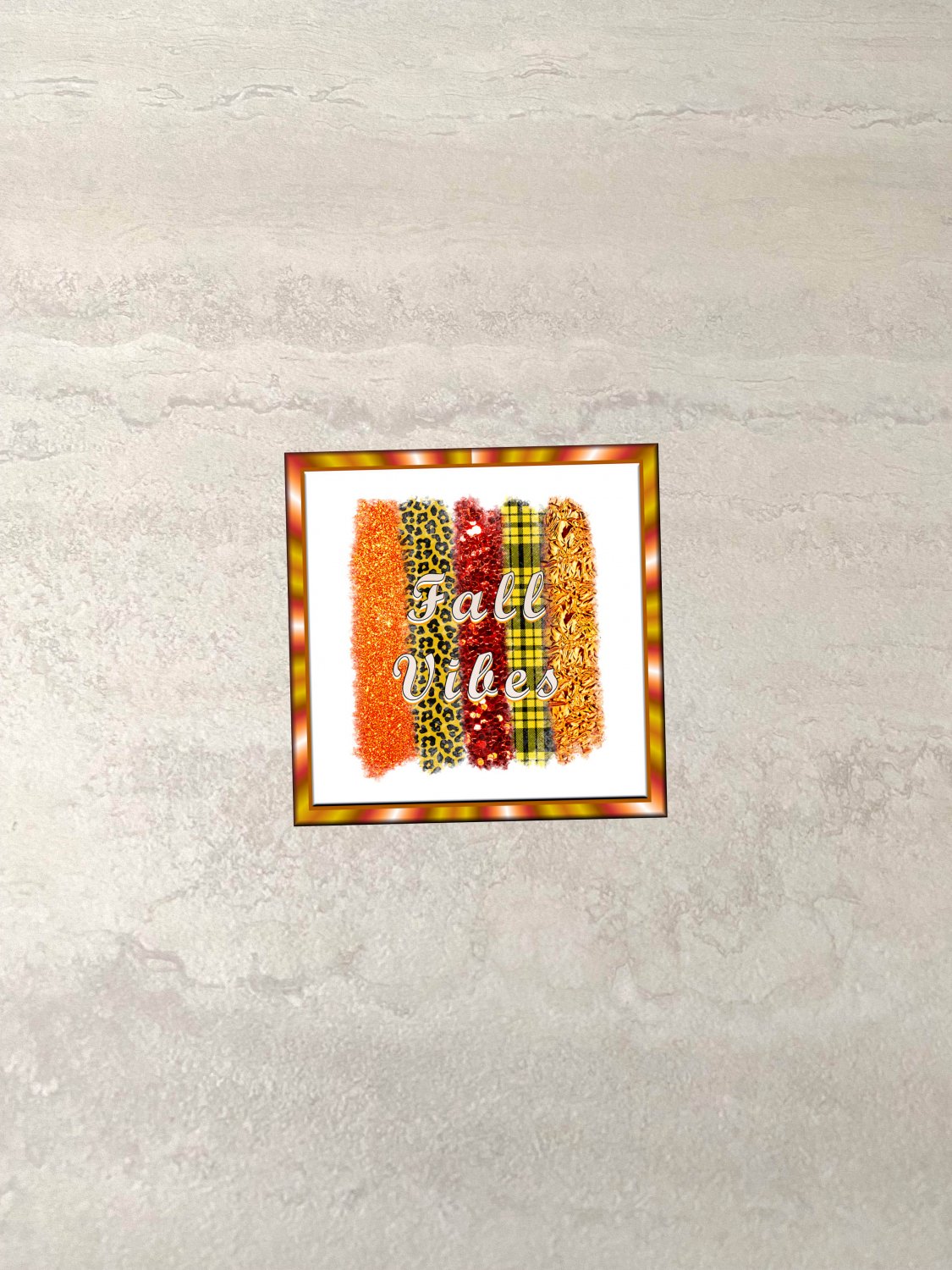 Fall Vibes Fridge Magnet Handmade