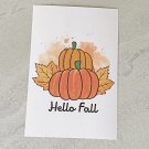 Hello Fall Pumpkins Postcard