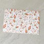 Autumn Fall Leaves and Pumpkins Stationery Postcards 7 Piece Set