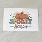 Spooky Season Halloween Pumpkins Stationery Postcards 4 Piece Set