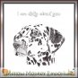 I Am dotty About You Dalmatian Dog Fridge Magnet Handmade