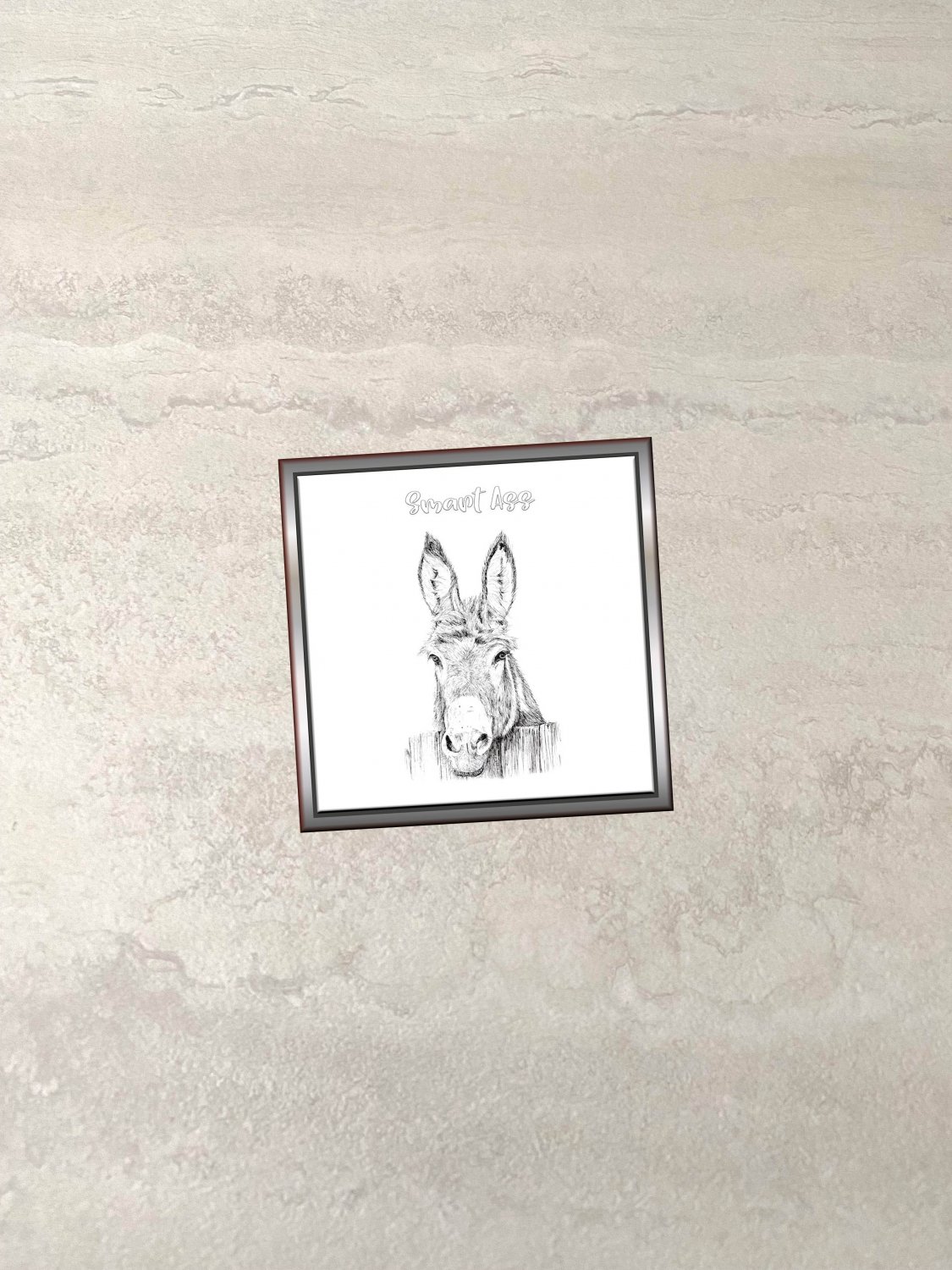 Smart Ass Fence Post Donkey Fridge Magnet Handmade