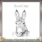 Smart Ass Fence Post Donkey Fridge Magnet Handmade