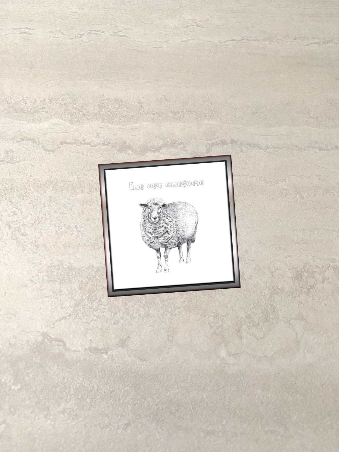 Ewe Are Awesome Sheep Fridge Magnet Handmade