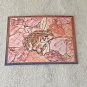Bull frog Faux Stained Glass Holographic Fridge Magnet Handmade