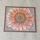 Autumn Beauty Sunflower Faux Stained Glass Holographic Fridge Magnet Handmade