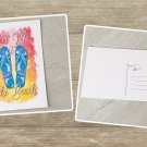 Meet Me At The Beach Summer Stationery Postcards 5 Piece Set