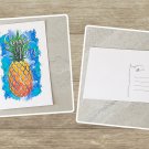 Pineapple Summer Vibes Stationery Postcards 5 Piece Set