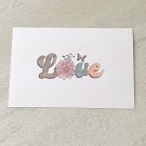 Love Retro Wildflowers Friendship Postcard