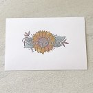 Peacefulness Retro Wildflowers Friendship Postcard