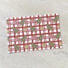Christmas Trees and Ornaments Plaid Stationery Postcards 5 Piece Set