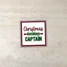 Christmas Baking Captain Fridge Magnet Handmade