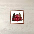 Merry Christmas Trees Fridge Magnet Handmade