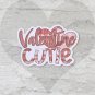 Valentine Cutie Waterproof Die Cut Sticker
