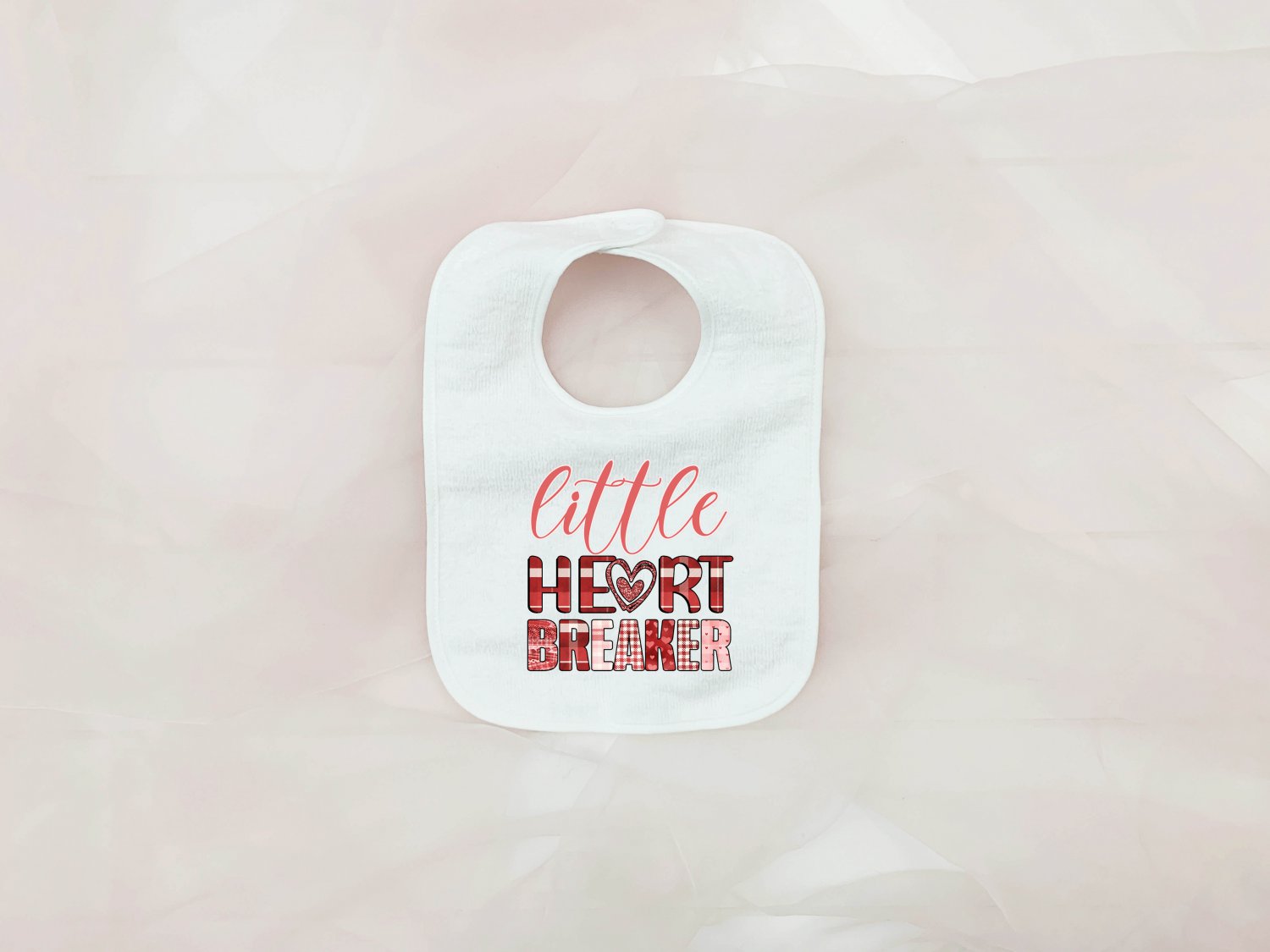 Little Heart Breaker Valentine Unisex Baby Bib