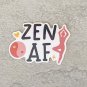 Zen AF Yoga Waterproof Die Cut Holographic Sticker