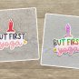 But First Yoga Waterproof Die Cut Holographic Sticker