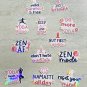 Wild Barefoot and Free Yoga Waterproof Die Cut Holographic Sticker