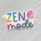 Zen Mode Yoga Waterproof Die Cut Holographic Sticker