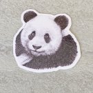 Panda Bear Black and White Waterproof Die Cut Sticker