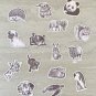 Fence Post Donkey Black and White Waterproof Die Cut Sticker