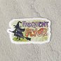 Frequent Flyer Witch Halloween Waterproof Die Cut Sticker