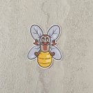 Cartoon Insect Firefly Waterproof Die Cut Sticker
