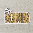 Be Kind Honey Bee Comb Positive Message Motivational Waterproof Sticker
