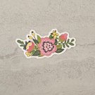 Large Spring Floral Wreath Waterproof Die Cut Sticker