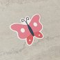 Spring Garden Pink Butterfly Waterproof Die Cut Sticker
