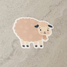 Cute Spring Farm Lamb Waterproof Die Cut Sticker