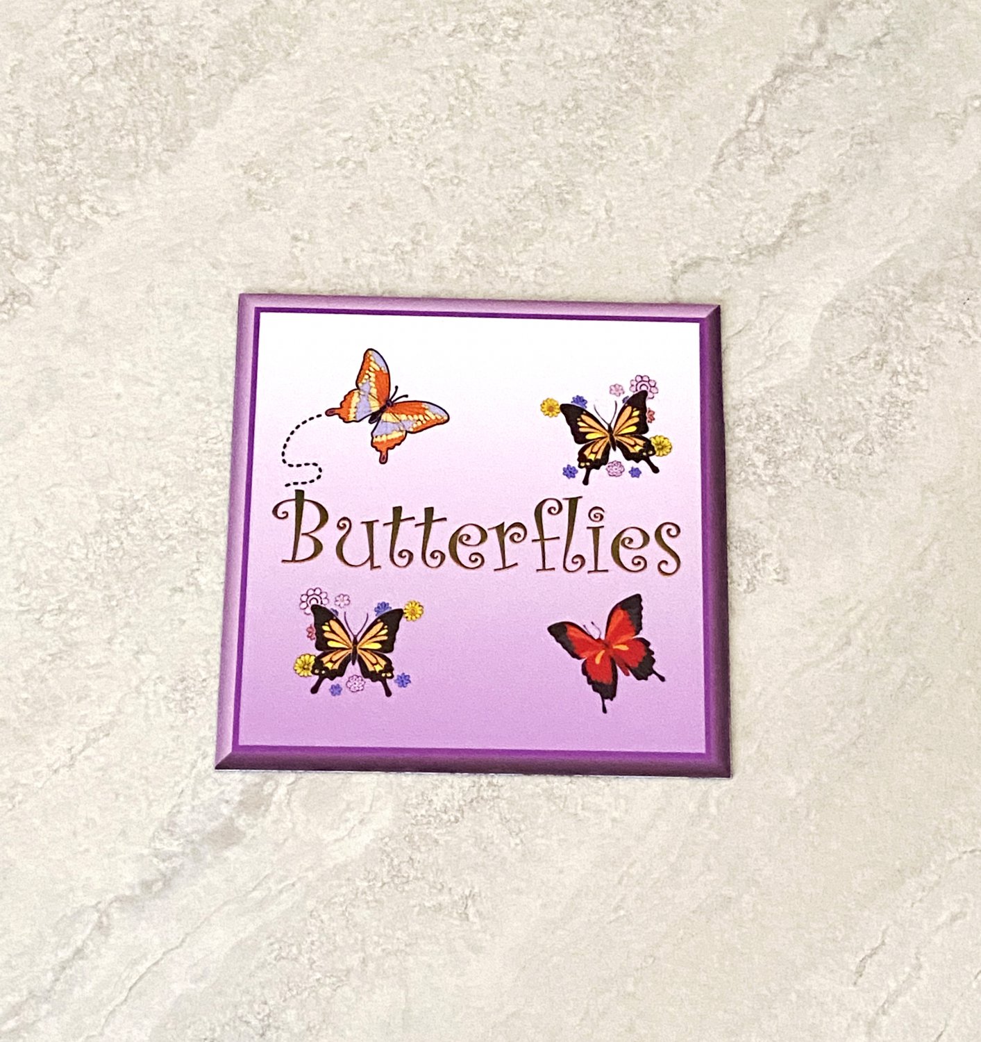Butterfly Butterflies Collage Fridge Magnet Handmade