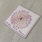 Dahlia Flower Let Your Dreams Blossom Holographic Fridge Magnet Handmade