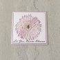 Dahlia Flower Let Your Dreams Blossom Holographic Fridge Magnet Handmade