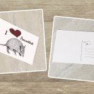 I Love Armadillos Stationery Postcards 5 Piece Set
