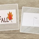 Fall Maple Leaf Stationery Postcards 5 Piece Set