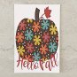 Fall and Happy Thanksgiving Turkey Banner Greeting Stationery Postcards 6 Piece Set