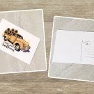 Home Grown Sunflowers Yellow Truck Delivery Stationery Postcards 5 Piece Set