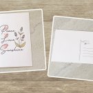 Peace Love Sunshine Friendship Theme Stationery Postcards 5 Piece Set