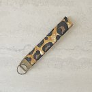 Cheetah Animal Print Fabric Key fob wristlet Handmade
