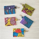 African Print Fabric Card Wallet Handmade