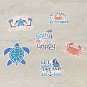 Summer Vacation Fun Waterproof Die Cut Stickers 13 Piece Set