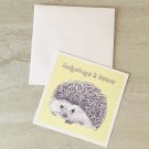 Hedge Hugs and Kisses Hedgehog Stationery notecards with envelopes 5 Piece Set