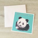 Panda Give Me A Bear Hug Stationery notecards with envelopes 5 Piece Set
