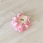 Lavender White Pink Satin Scrunchies Ponytail Holders 3 Piece Set Handmade