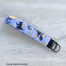 Flying Witches Halloween Fabric Key fob wristlet Handmade