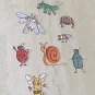 Cartoon Insects Waterproof Die Cut Stickers 16 Piece Set