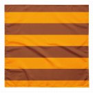 Brown and Gold Striped All-over print bandana