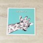Hey There Giraffe Friendship Greeting Notecard with envelope